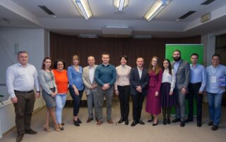 Group photo of consultants in Chisinau.