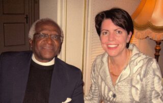 Photo of Archbishop Desmond Tutu and Janet.
