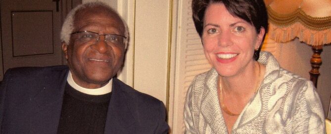 Photo of Archbishop Desmond Tutu and Janet.