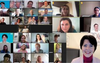 Screenshot of participants on ZOOM course.